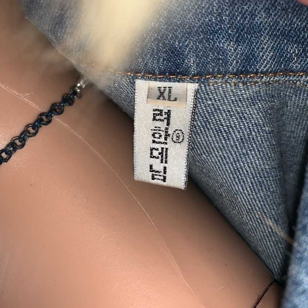 Jean/Denim Jacket with Patches XL - Picture 6 of 12